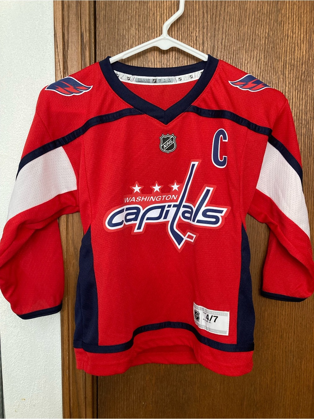 Preschool Washington Capitals Alexander Ovechkin Red Replica Player Jersey Sz4/7
